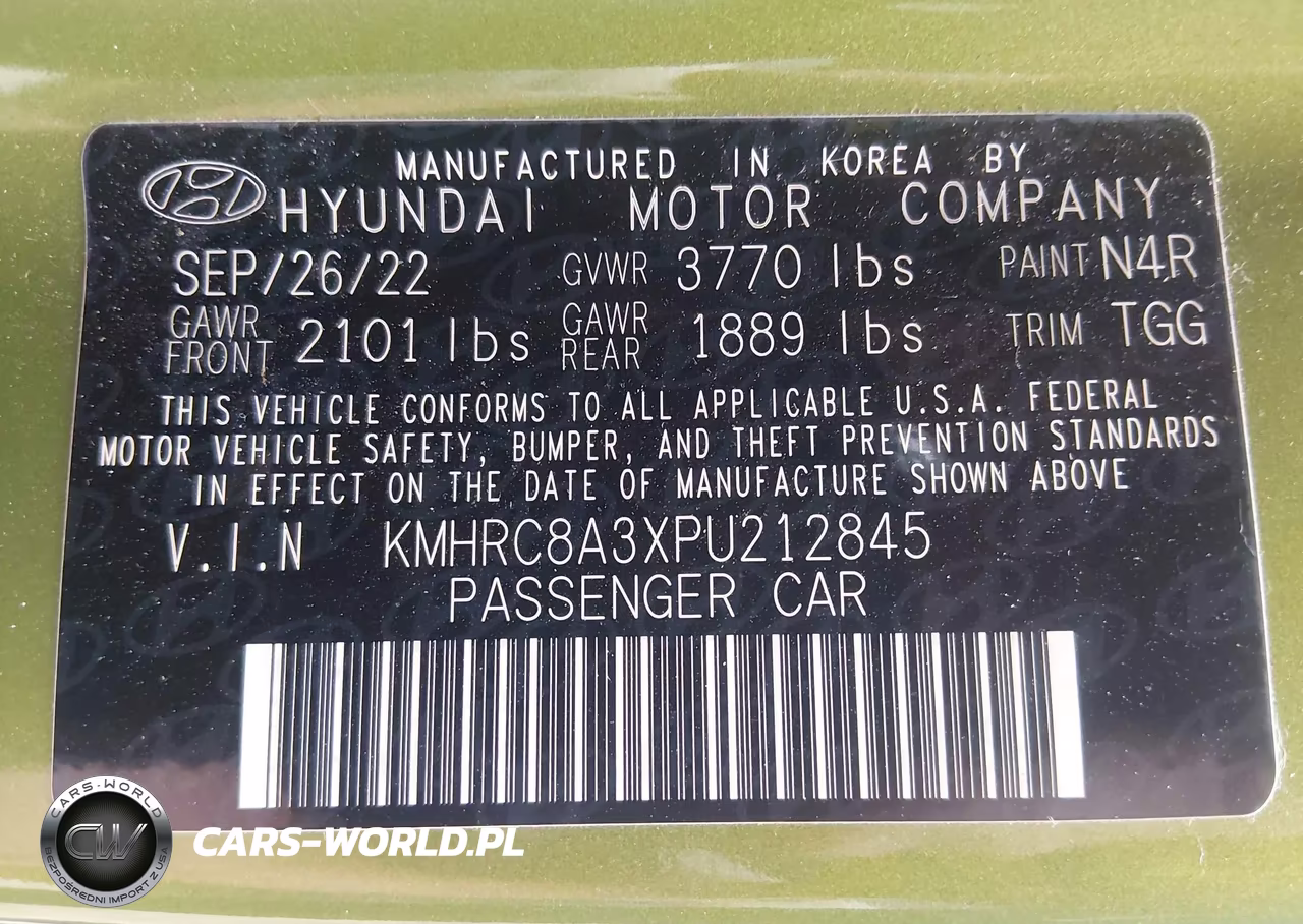 2023 Hyundai Venue Sel VIN:KMHRC8A3XPU212845 - 9