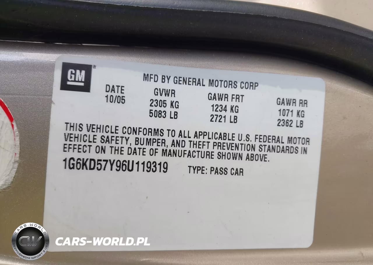 2006 Cadillac Dts Standard VIN:1G6KD57Y96U119319 - 9