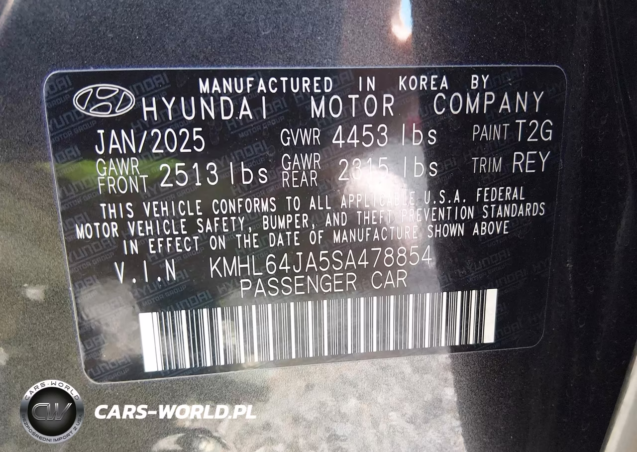 2025 Hyundai Sonata Sel VIN:KMHL64JA5SA478854 - 9