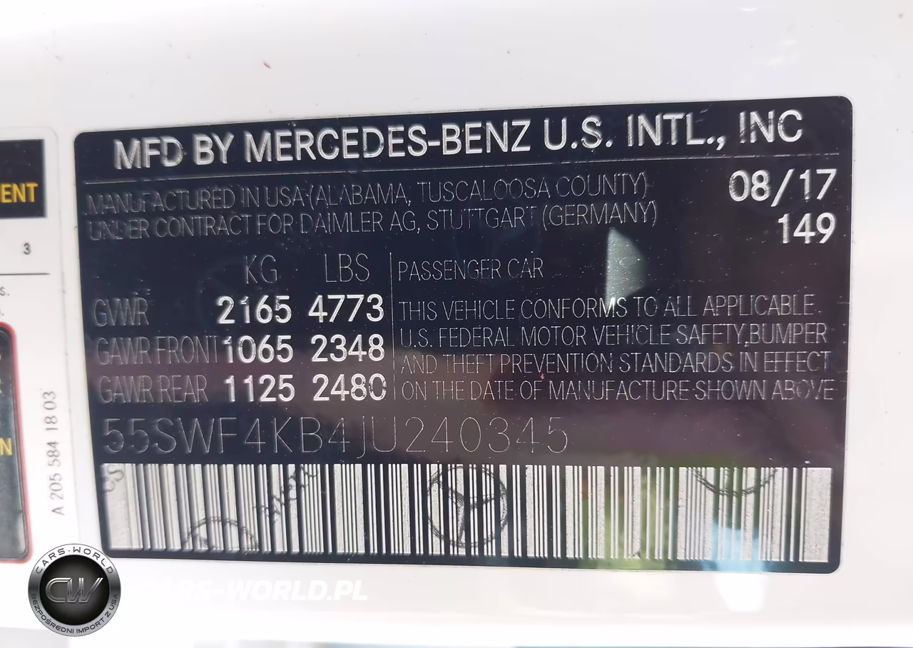 2018 Mercedes-Benz C 300 4Matic VIN:55SWF4KB4JU240345 - 9
