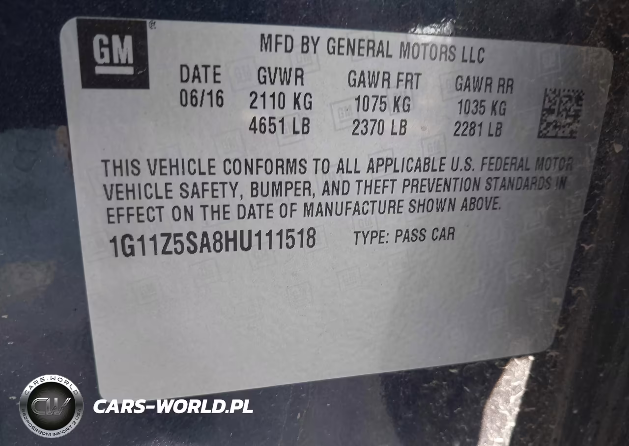 2017 Chevrolet Impala Ls VIN:1G11Z5SA8HU111518 - 9