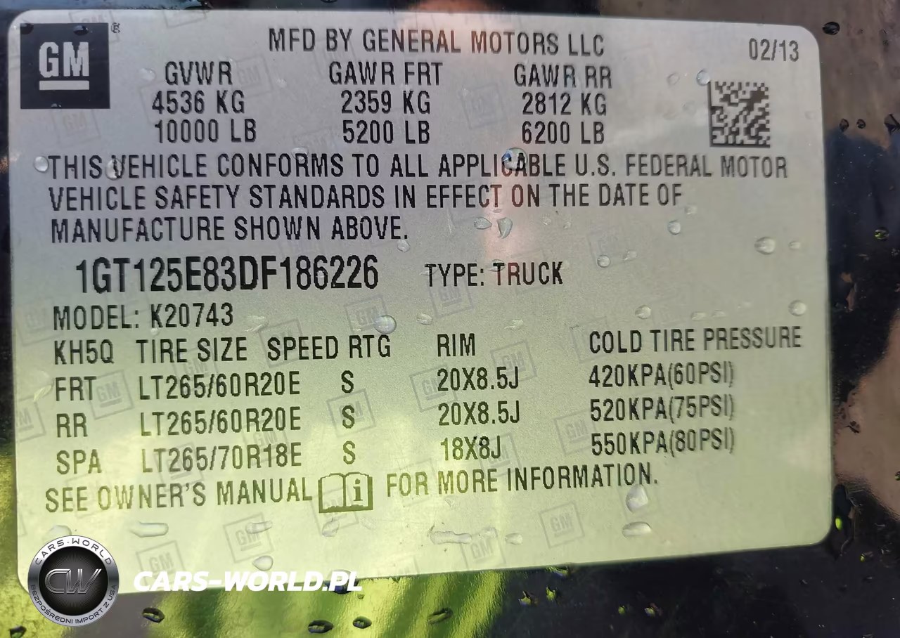 2013 GMC Sierra 2500Hd Denali VIN:1GT125E83DF186226 - 9