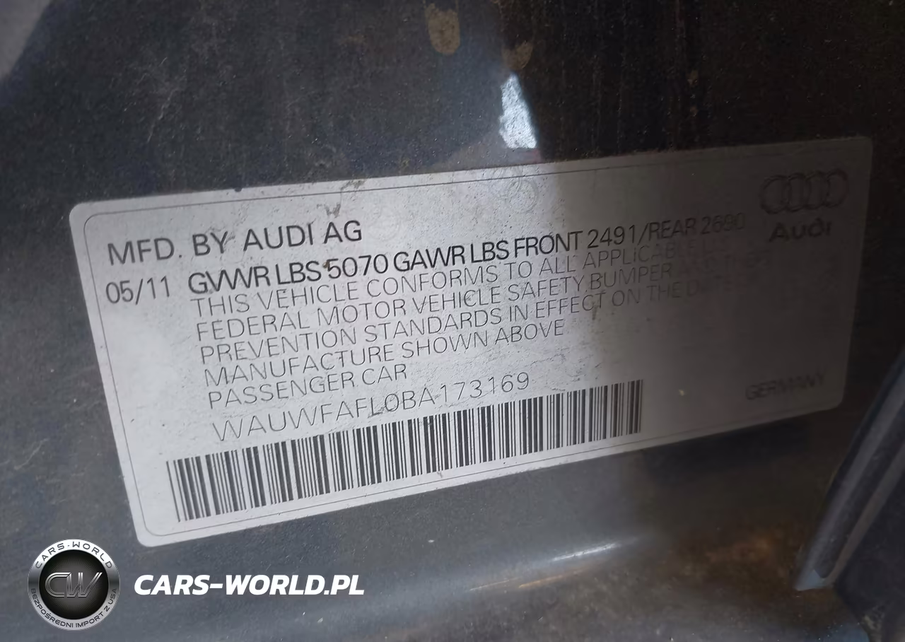 2011 Audi A4 2.0T Premium VIN:WAUWFAFL0BA173169 - 9