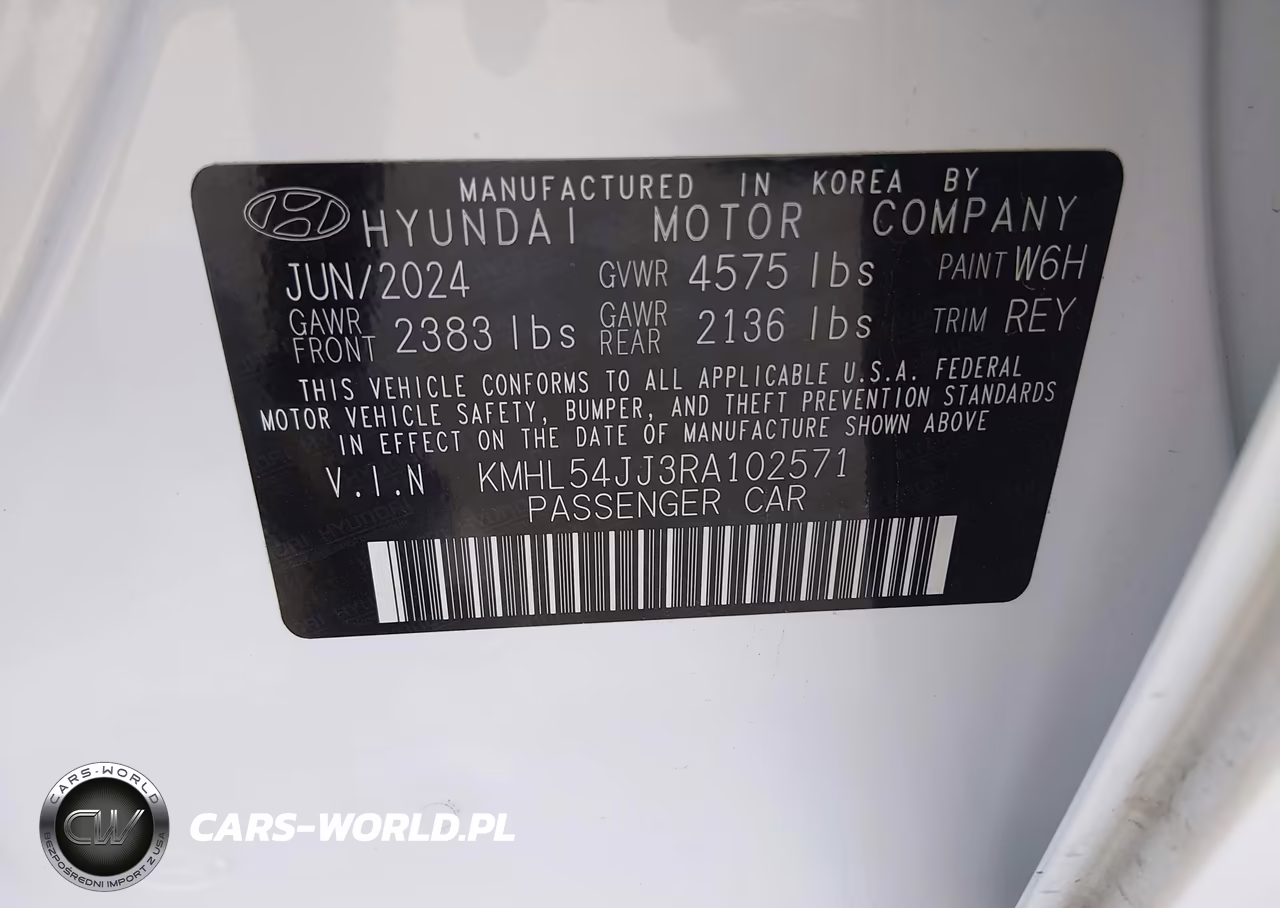 2024 Hyundai Sonata Hybrid Limited VIN:KMHL54JJ3RA102571 - 9
