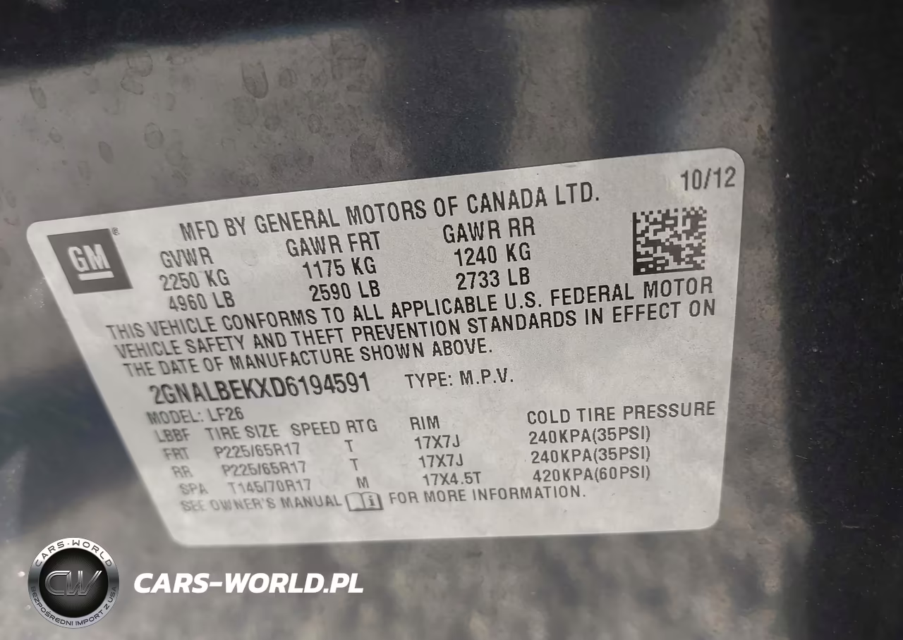 2013 Chevrolet Equinox Ls VIN:2GNALBEKXD6194591 - 9