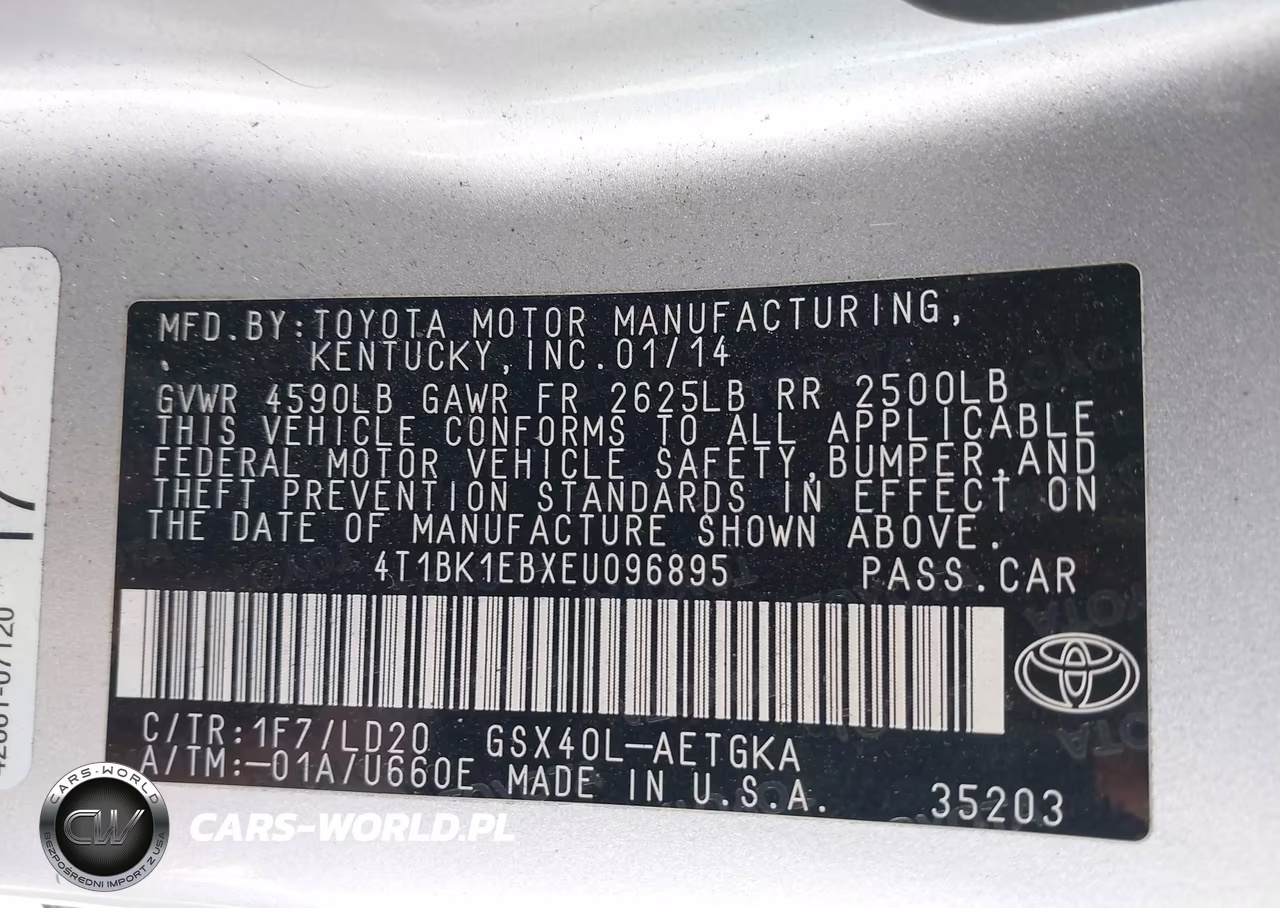 2014 Toyota Avalon Xle VIN:4T1BK1EBXEU096895 - 9