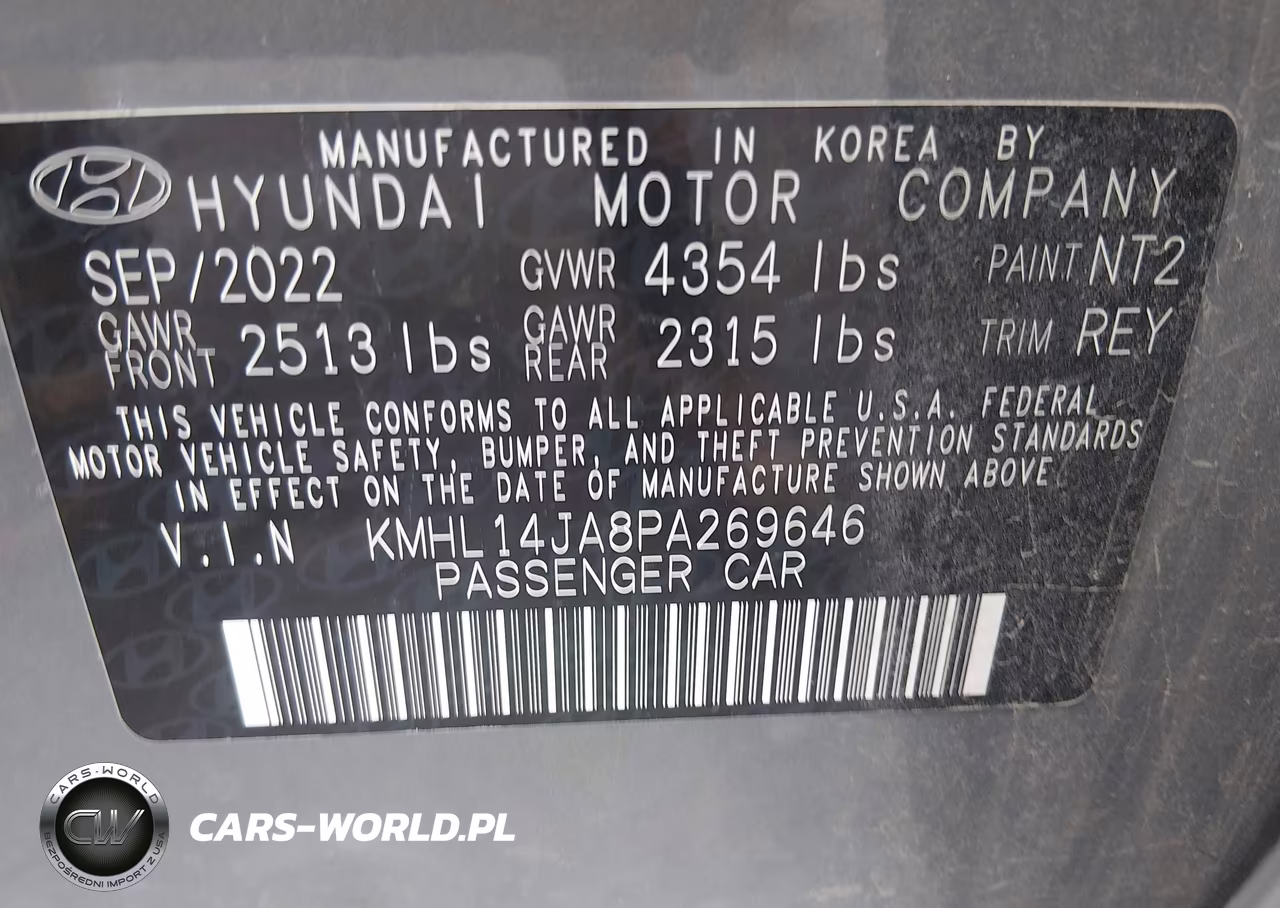 2023 Hyundai Sonata Sel VIN:KMHL14JA8PA269646 - 9