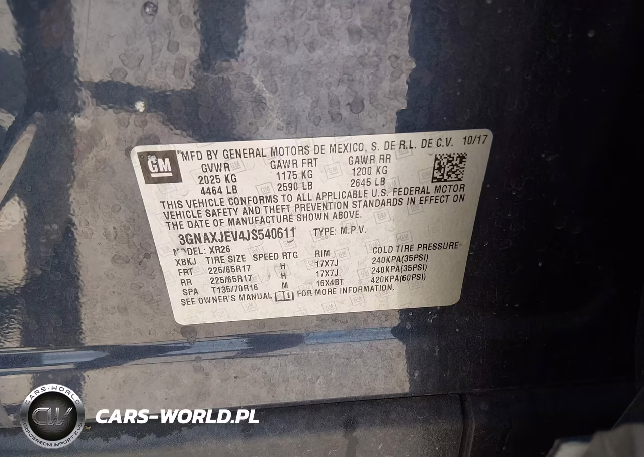2018 Chevrolet Equinox Lt VIN:3GNAXJEV4JS540611 - 9