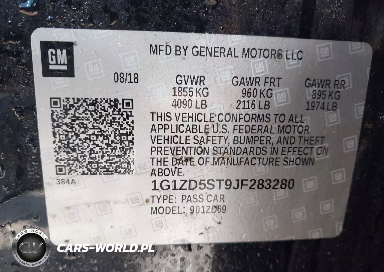 2018 Chevrolet Malibu Lt VIN:1G1ZD5ST9JF283280 - 9