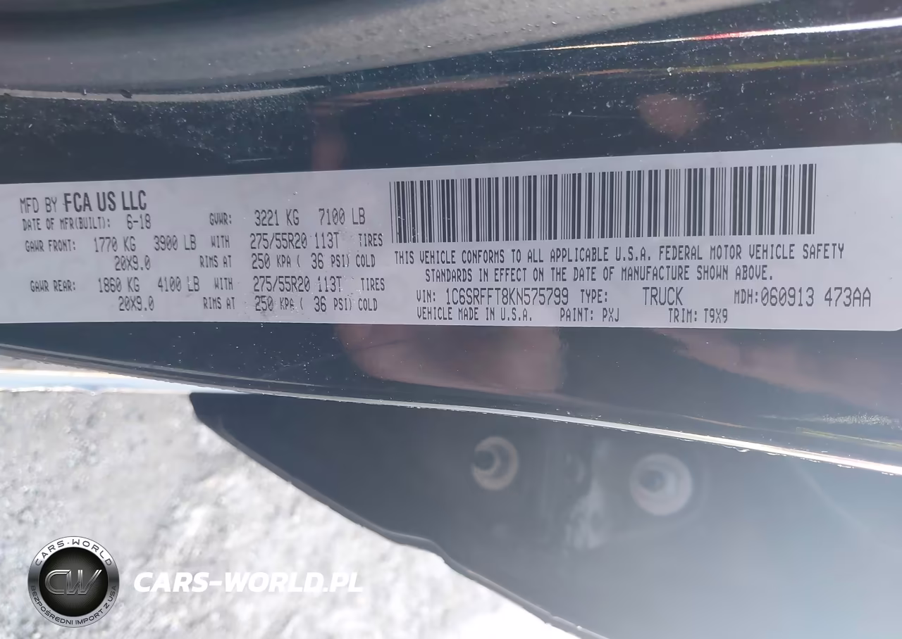 2019 Ram 1500 Big Horn-Lone Star 4X4 5'7 Box VIN:1C6SRFFT8KN575799 - 9