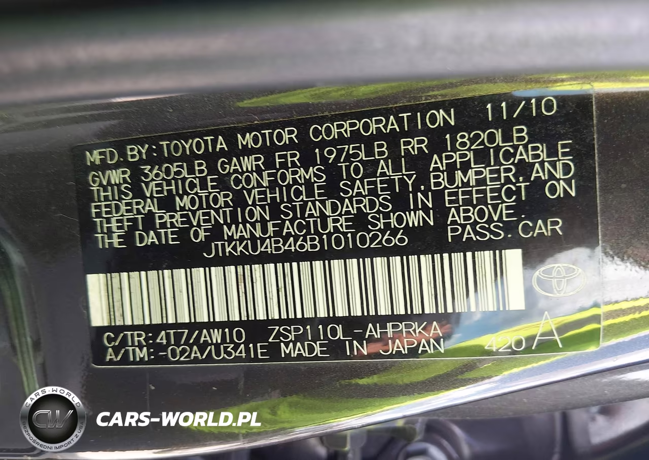 2011 Scion Xd Release Series 3.0 VIN:JTKKU4B46B1010266 - 9