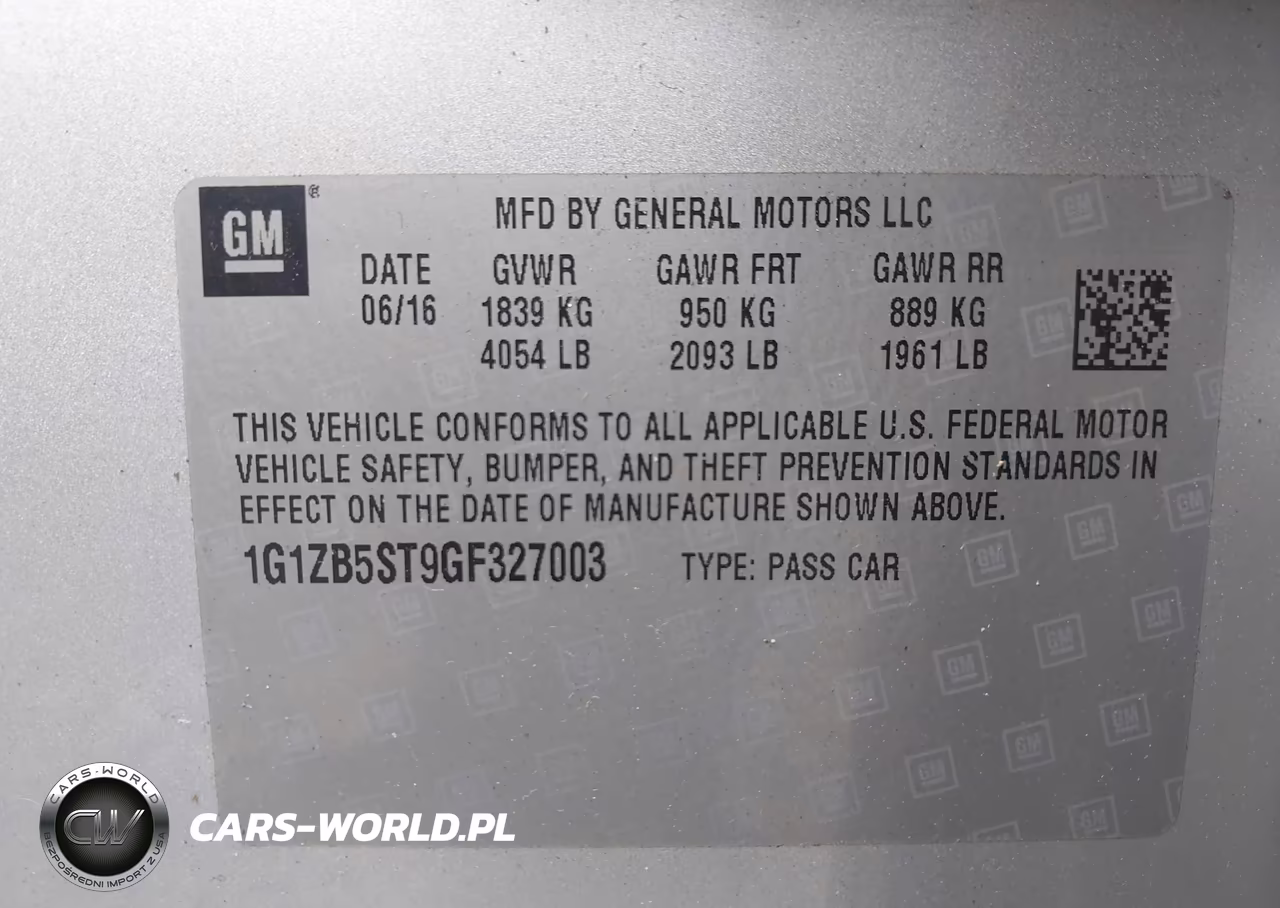 2016 Chevrolet Malibu Ls VIN:1G1ZB5ST9GF327003 - 9