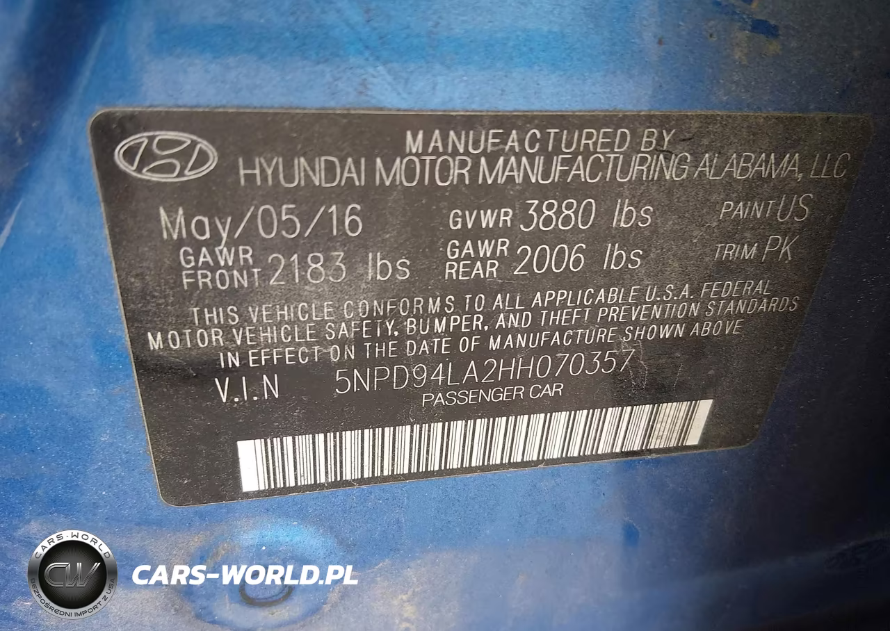 2017 Hyundai Elantra Eco VIN:5NPD94LA2HH070357 - 9