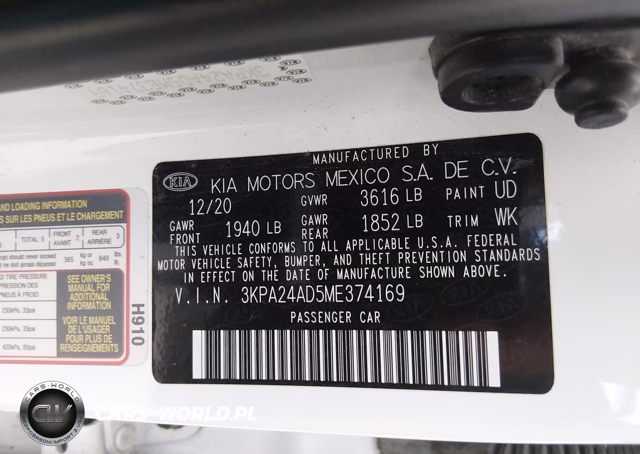 2021 Kia Rio S VIN:3KPA24AD5ME374169 - 9
