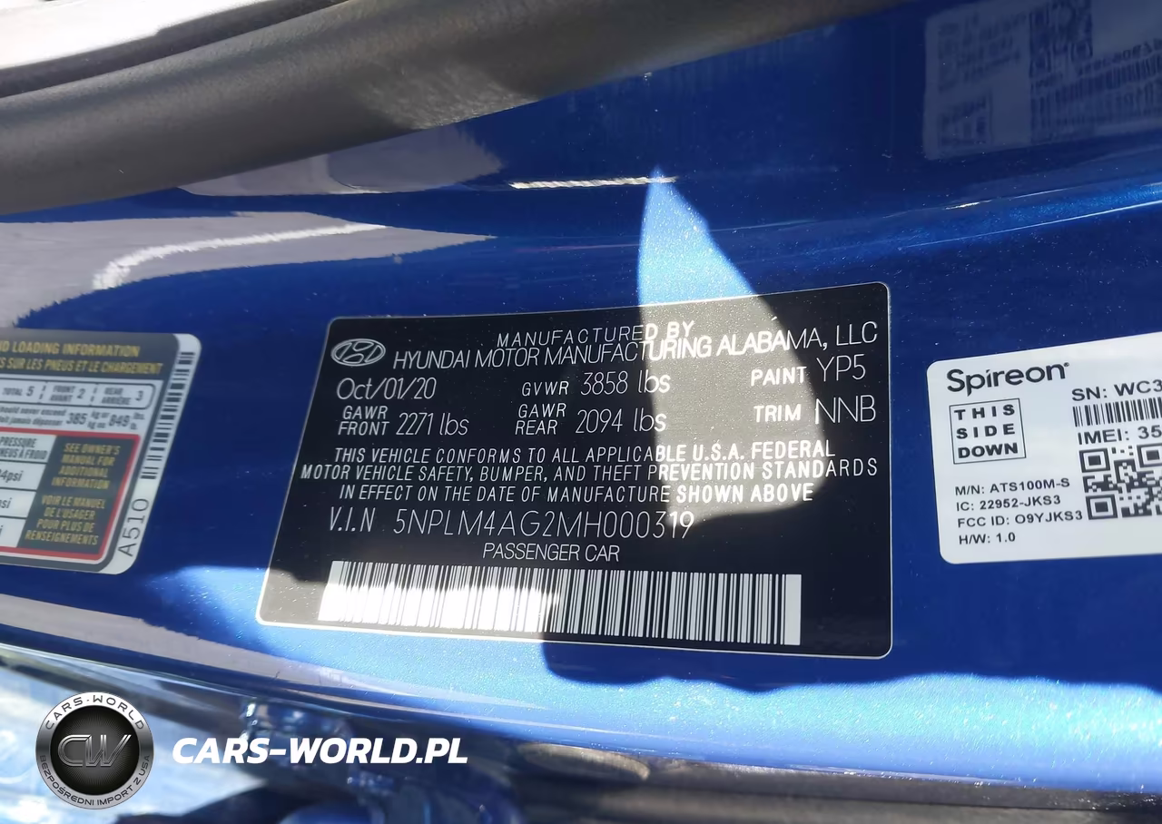 2021 Hyundai Elantra Sel VIN:5NPLM4AG2MH000319 - 9