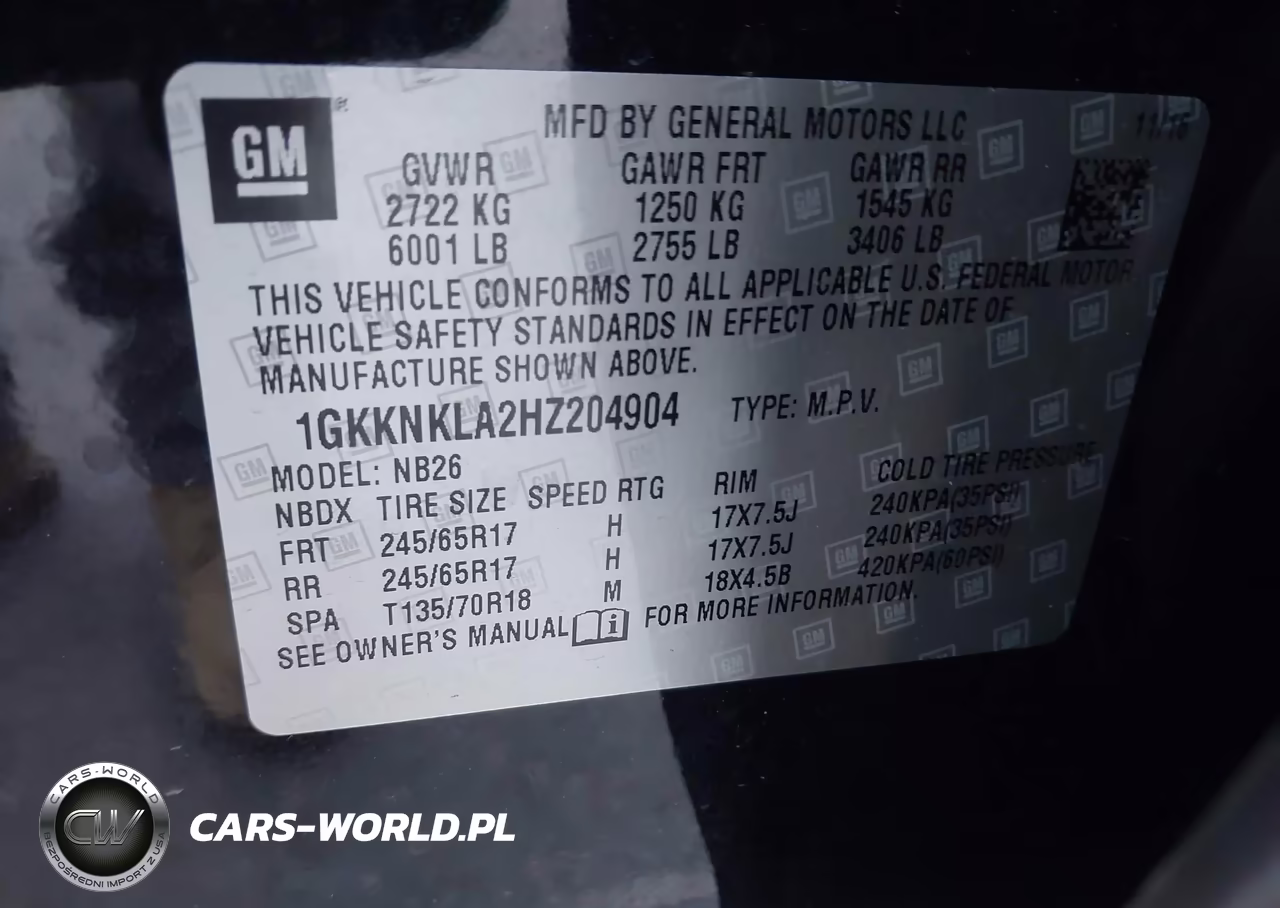 2017 GMC Acadia Sle-1 VIN:1GKKNKLA2HZ204904 - 9