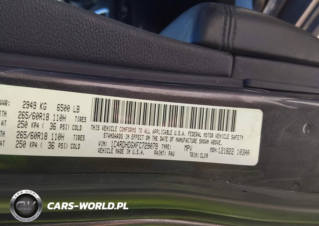 2015 Dodge Durango Limited VIN:1C4RDHDGXFC729079 - 9