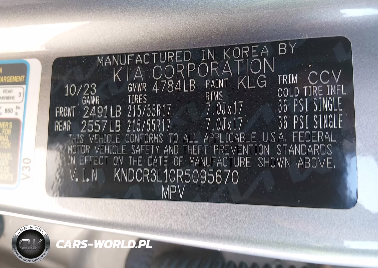2024 Kia Niro Ev Wind VIN:KNDCR3L10R5095670 - 9