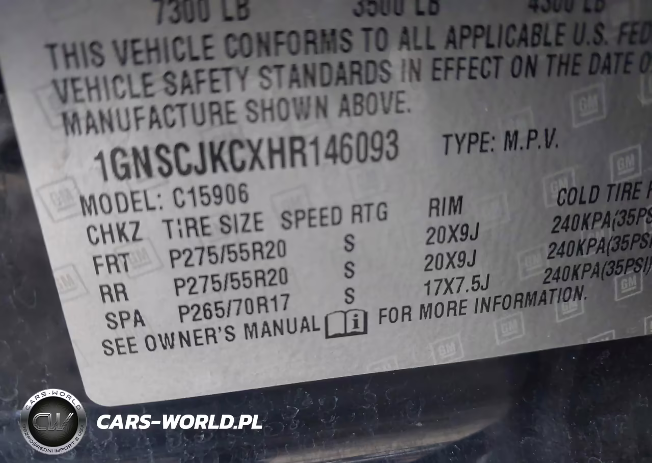 2017 Chevrolet Suburban Premier VIN:1GNSCJKCXHR146093 - 9