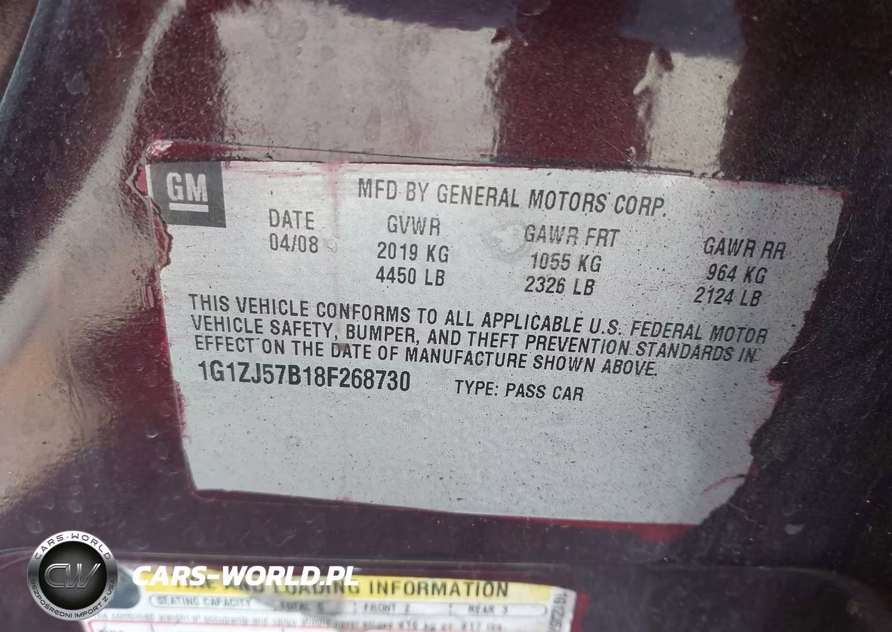 2008 Chevrolet Malibu Lt VIN:1G1ZJ57B18F268730 - 9