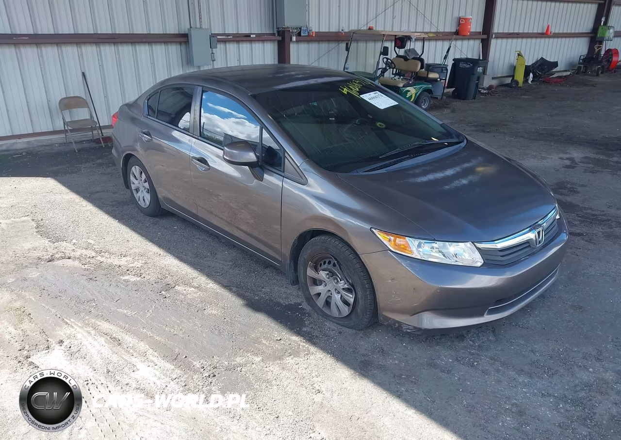 2012 Honda Civic Lx VIN:19XFB2F57CE065197 - 1