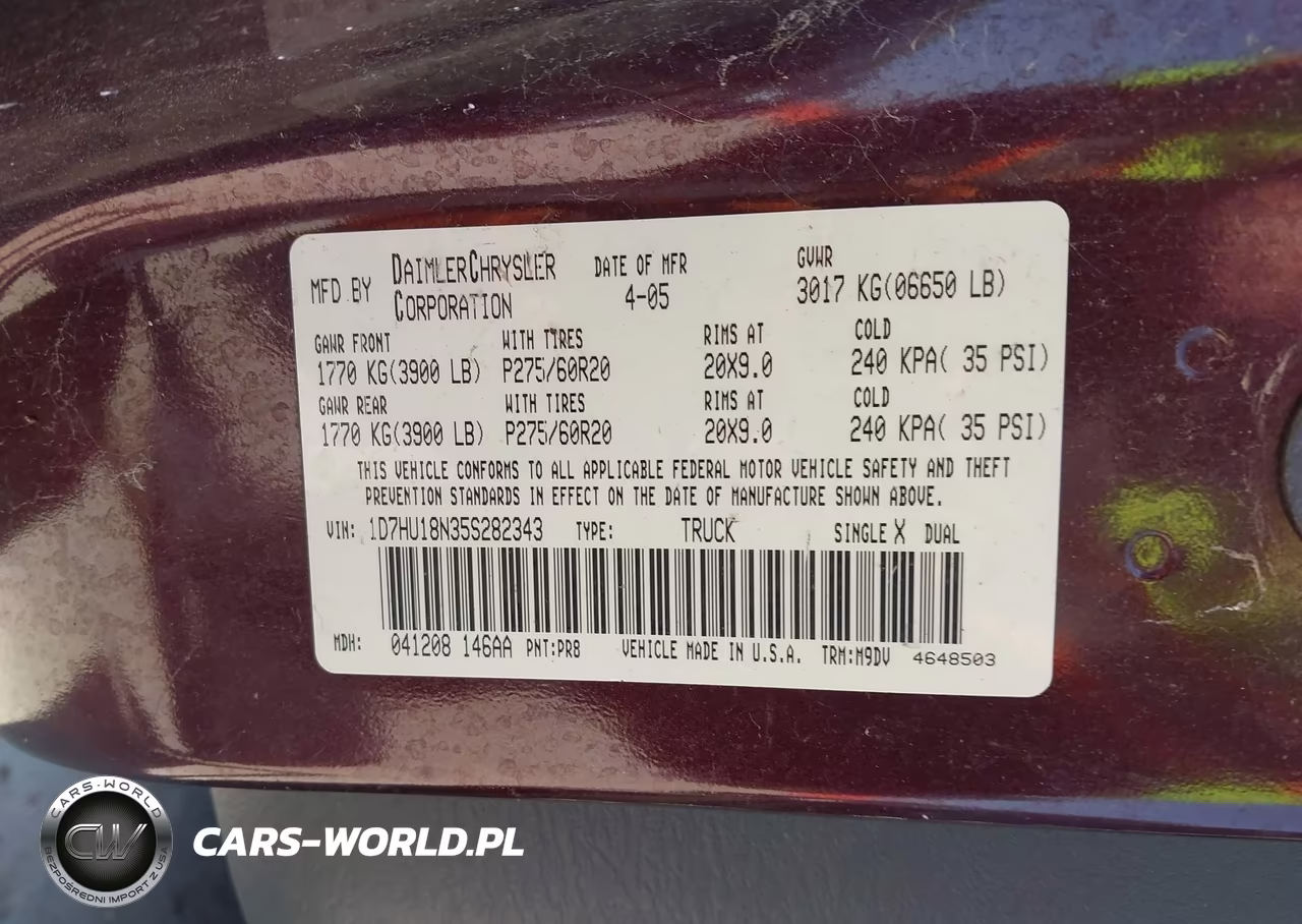2005 Dodge Ram 1500 Slt-Laramie VIN:1D7HU18N35S282343 - 9