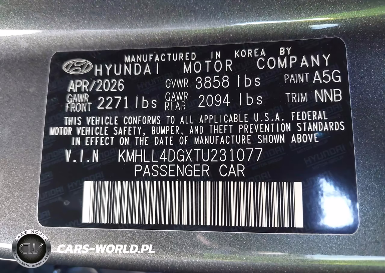 2026 Hyundai Elantra Se VIN:KMHLL4DGXTU231077 - 9