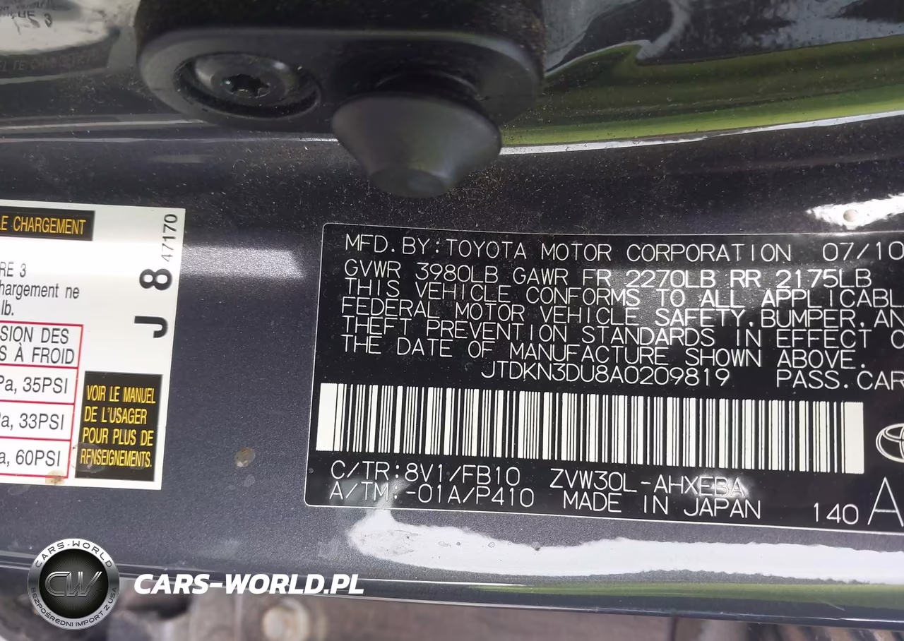 2010 Toyota Prius Ii VIN:JTDKN3DU8A0209819 - 9