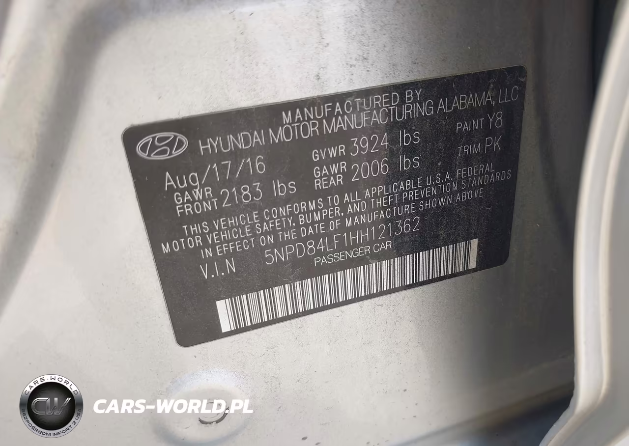 2017 Hyundai Elantra Limited VIN:5NPD84LF1HH121362 - 9