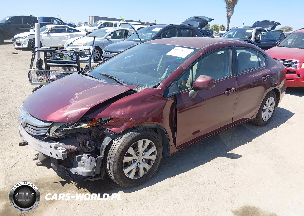2012 Honda Civic Lx VIN:2HGFB2F58CH543343 - 2