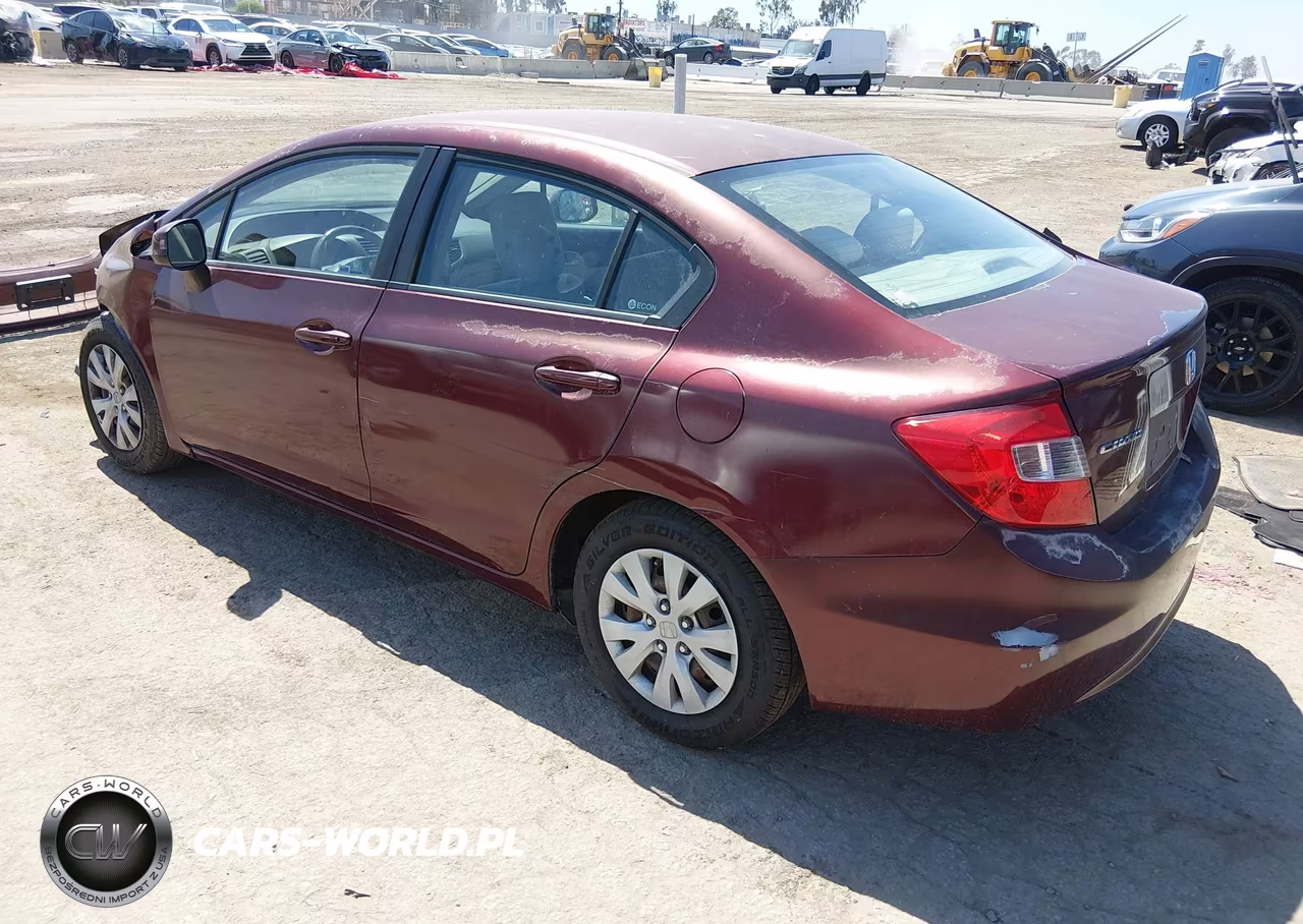 2012 Honda Civic Lx VIN:2HGFB2F58CH543343 - 3