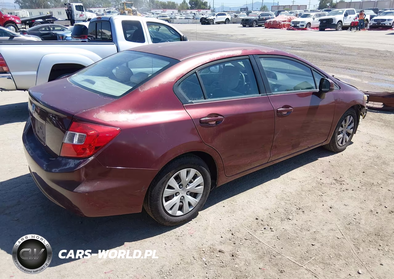 2012 Honda Civic Lx VIN:2HGFB2F58CH543343 - 4