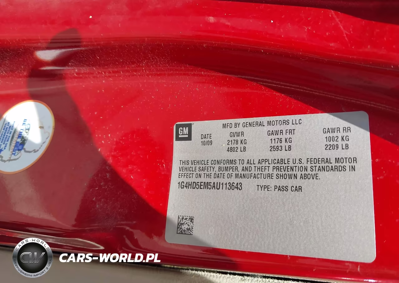 2010 Buick Lucerne Cxl Special Edition VIN:1G4HD5EM5AU113643 - 9