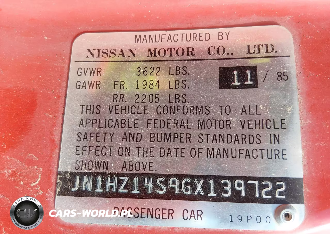 1986 Nissan 300Zx VIN:JN1HZ14S9GX139722 - 9
