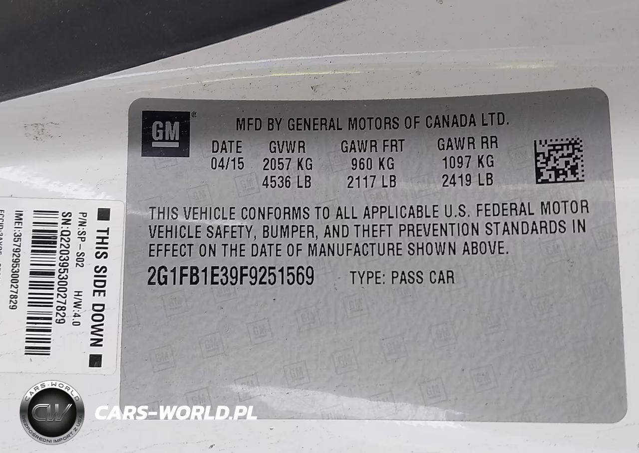 2015 Chevrolet Camaro 2Ls VIN:2G1FB1E39F9251569 - 9