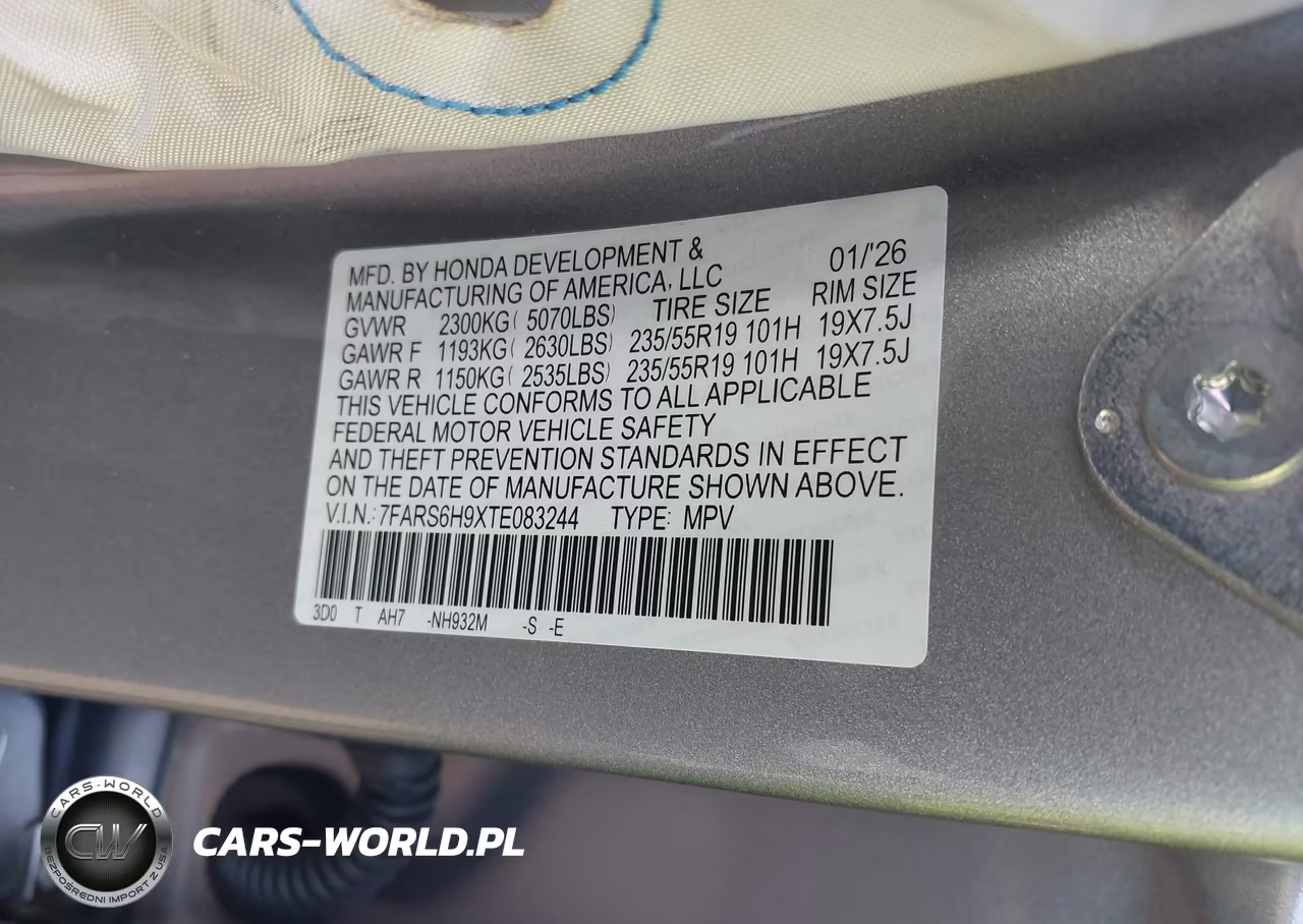 2026 Honda Cr-V Hybrid Awd Sport Touring VIN:7FARS6H9XTE083244 - 9