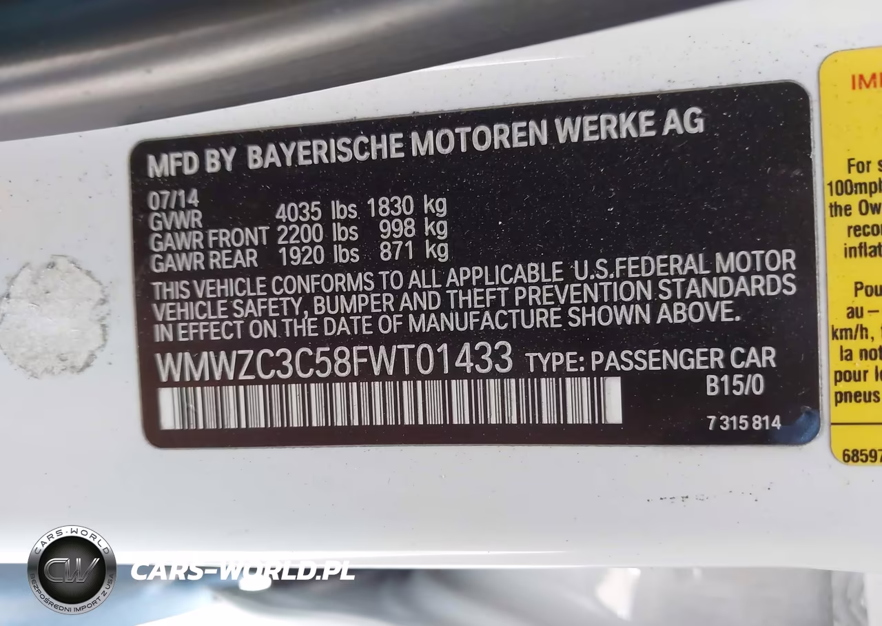 2015 Mini Countryman Cooper S VIN:WMWZC3C58FWT01433 - 9