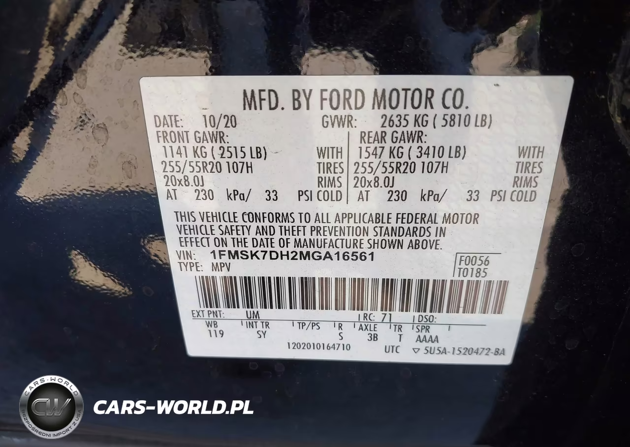 2021 Ford Explorer Xlt VIN:1FMSK7DH2MGA16561 - 9