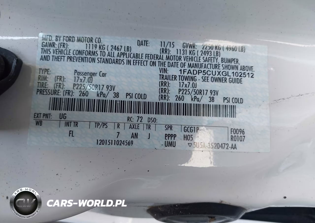 2016 Ford C-Max Energi Sel VIN:1FADP5CUXGL102512 - 9
