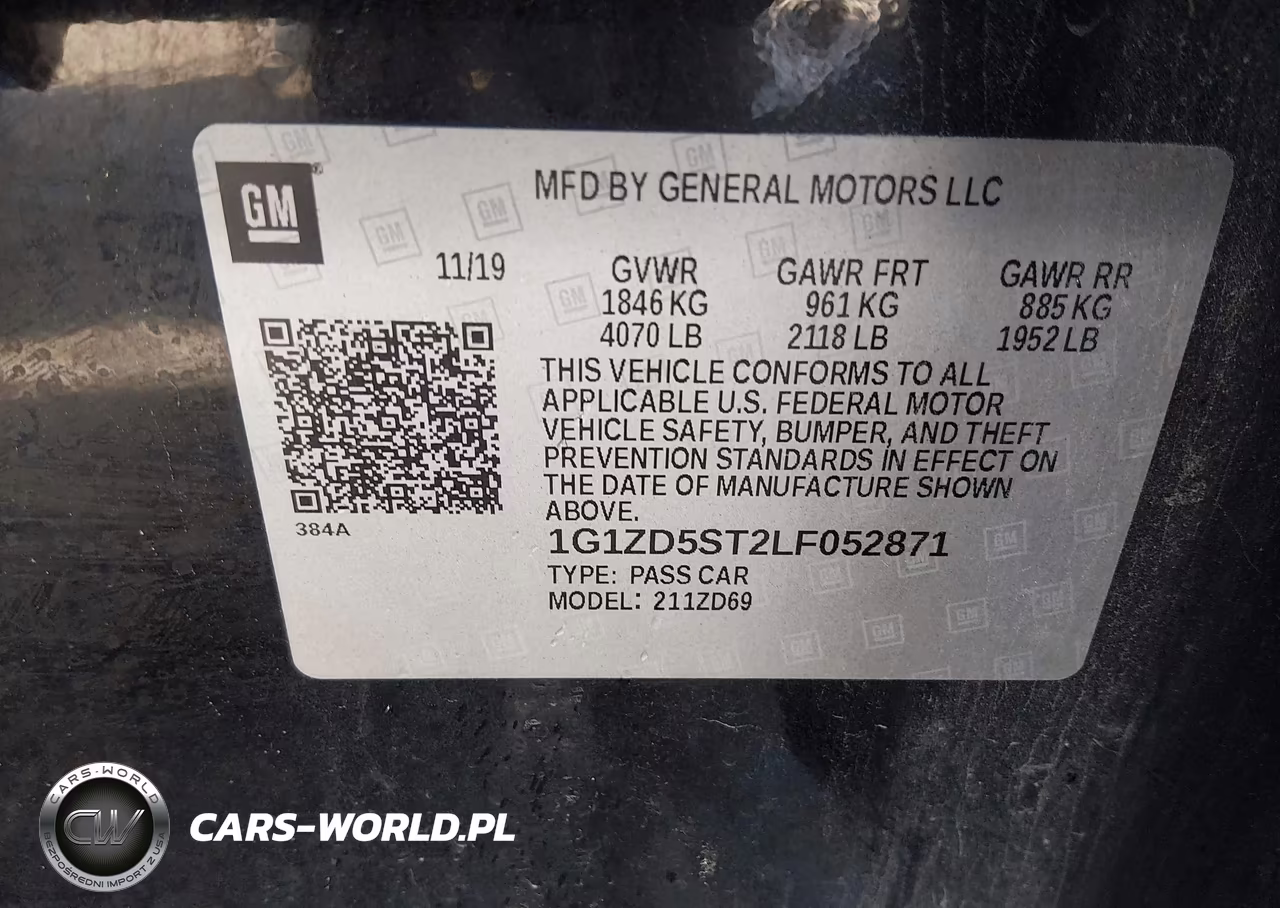 2020 Chevrolet Malibu Fwd Lt VIN:1G1ZD5ST2LF052871 - 9