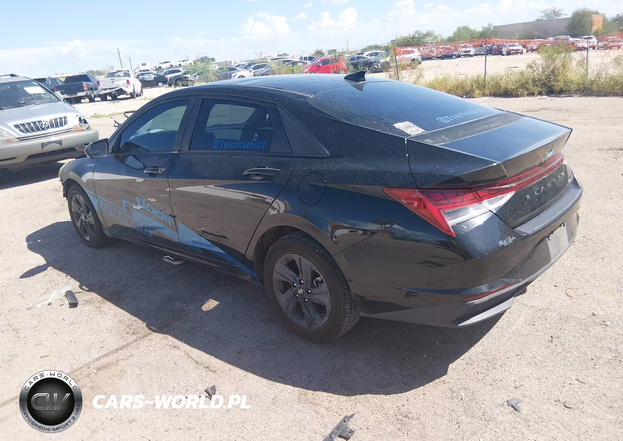 2023 Hyundai Elantra Hybrid Blue VIN:KMHLM4AJ2PU051952 - 3