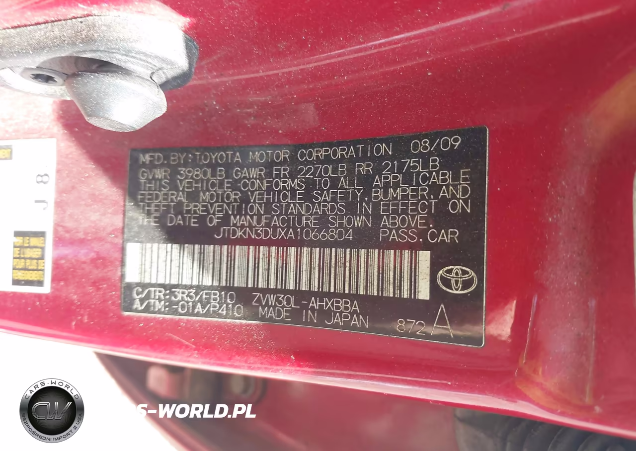 2010 Toyota Prius I VIN:JTDKN3DUXA1066804 - 9