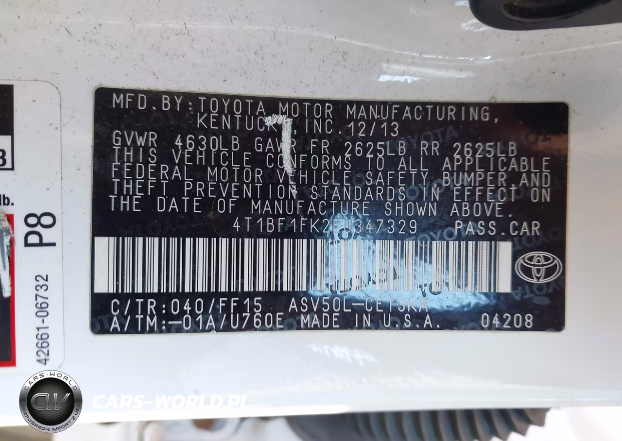 2014 Toyota Camry Se Sport VIN:4T1BF1FK2EU347329 - 9