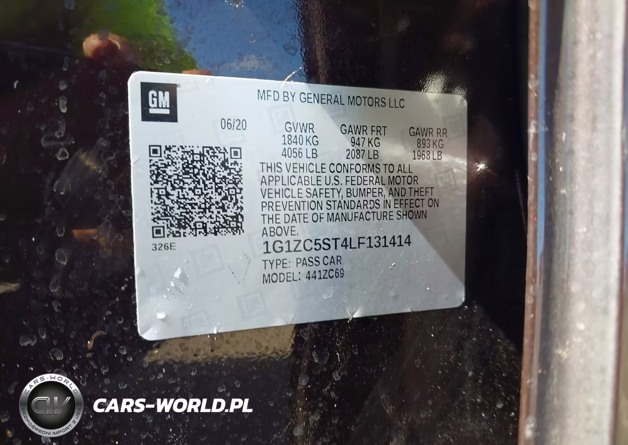 2020 Chevrolet Malibu Fwd 1Fl VIN:1G1ZC5ST4LF131414 - 9