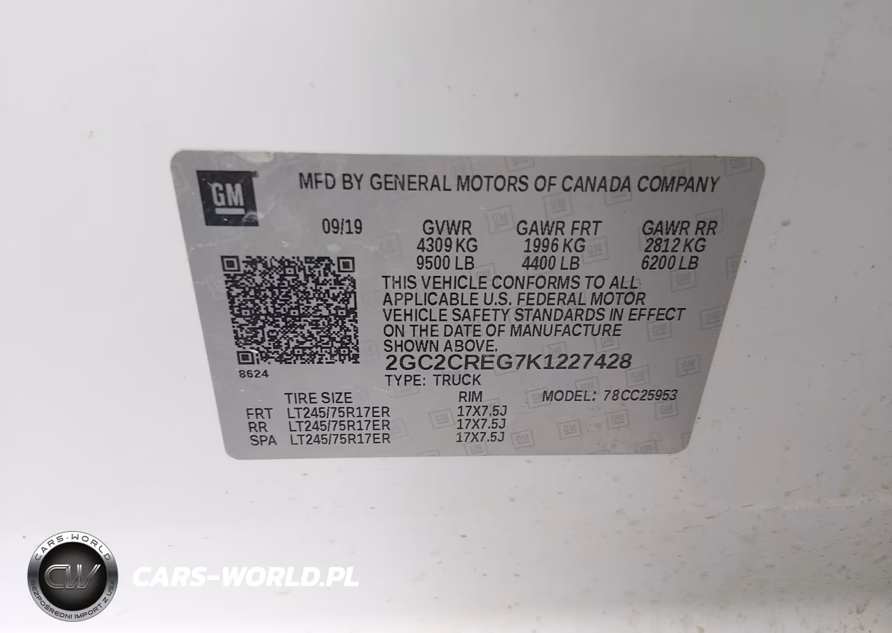 2019 Chevrolet Silverado 2500Hd Wt VIN:2GC2CREG7K1227428 - 4