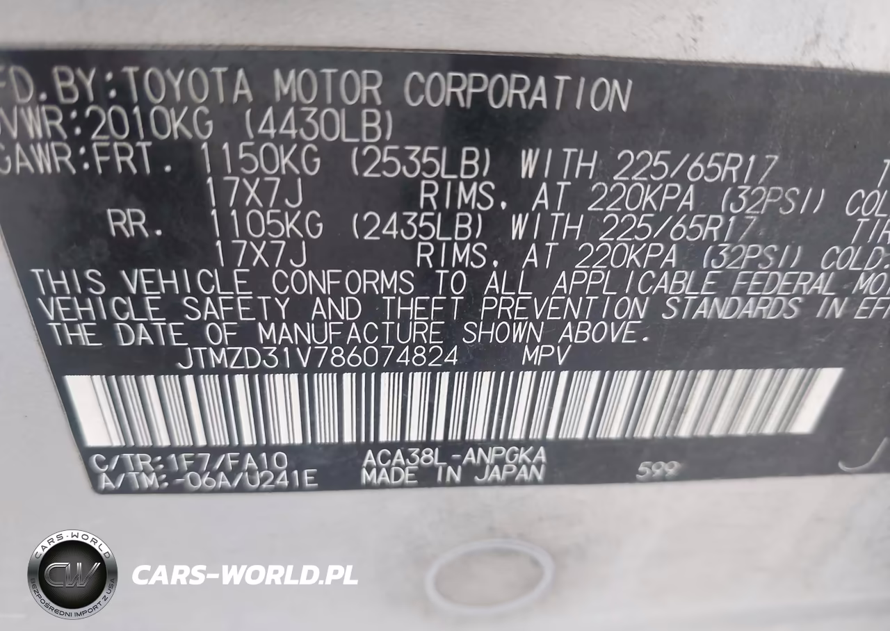 2008 Toyota Rav4 Limited VIN:JTMZD31V786074824 - 9