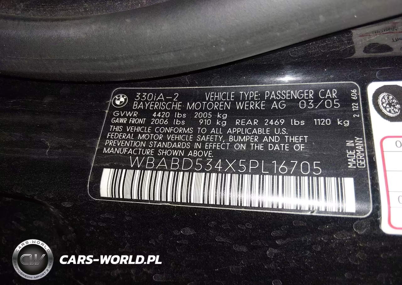 2005 BMW 330Ci VIN:WBABD534X5PL16705 - 9