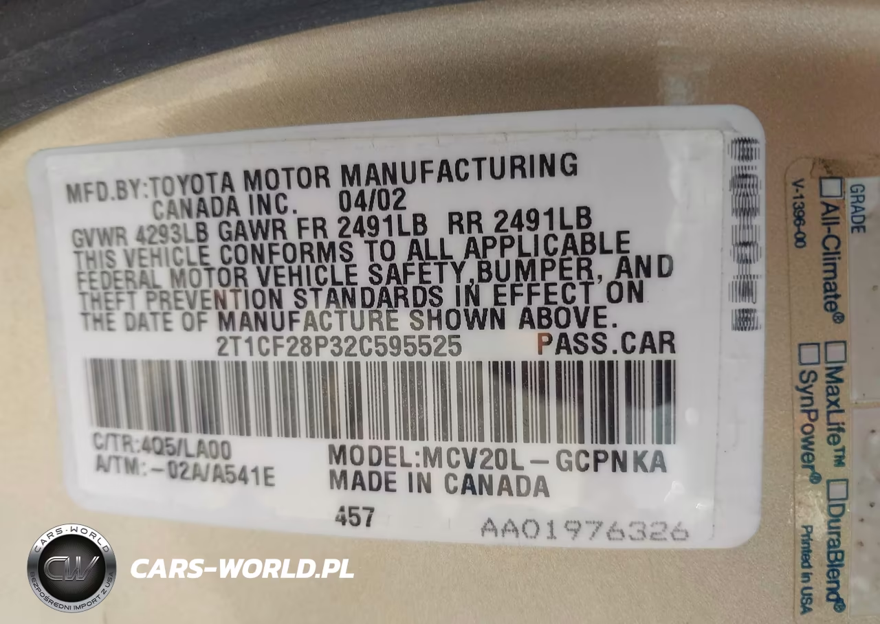 2002 Toyota Camry Solara Sle V6 VIN:2T1CF28P32C595525 - 9