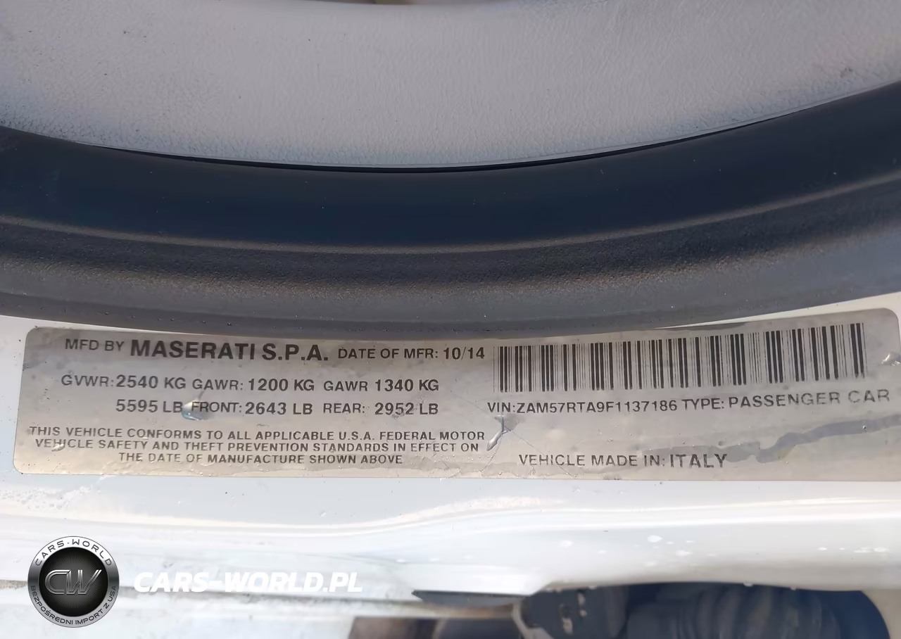 2015 Maserati Ghibli S Q4 VIN:ZAM57RTA9F1137186 - 9