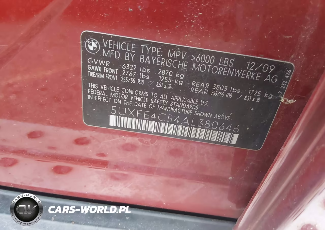 2010 BMW X5 xDrive30I VIN:5UXFE4C54AL380646 - 9